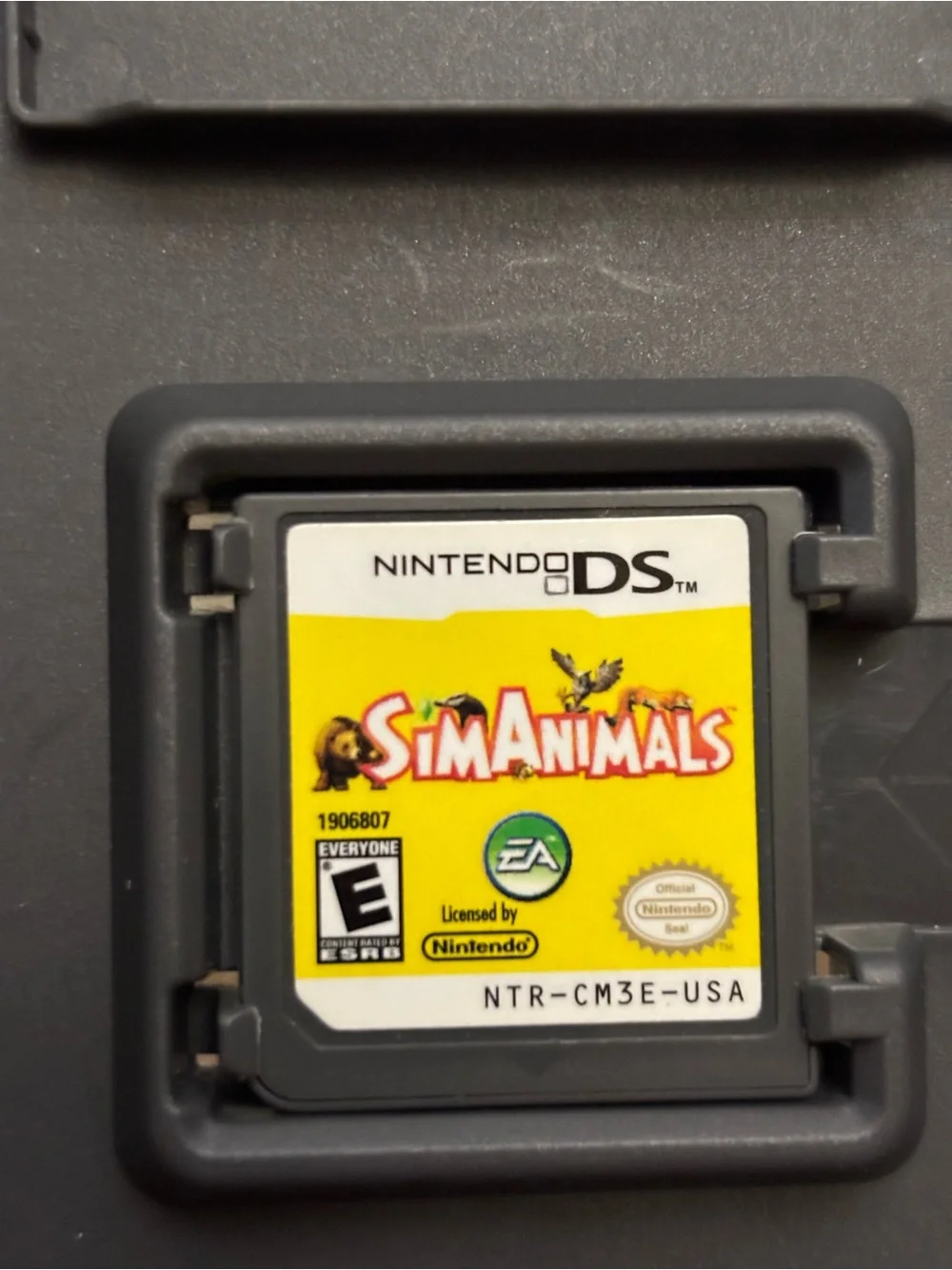Nintendo DS SimAnimals Game Cartridge - Yellow Label